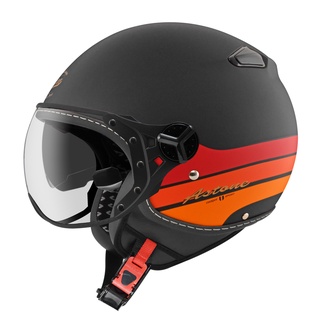 【ASTONE】KSS DD95 (平光黑/紅) 3/4半罩式安全帽 復古造型