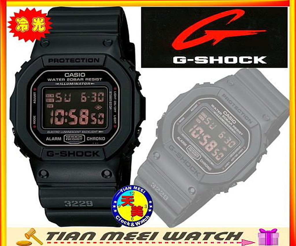 現貨【台灣CASIO原廠公司貨】G SHOCK抗震運動錶 DW-5600MS-1【天美鐘錶店家直營】【下殺↘超低價】