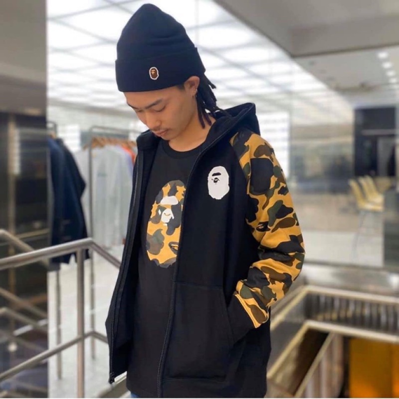 Bape  2019 2020 毛帽 藍