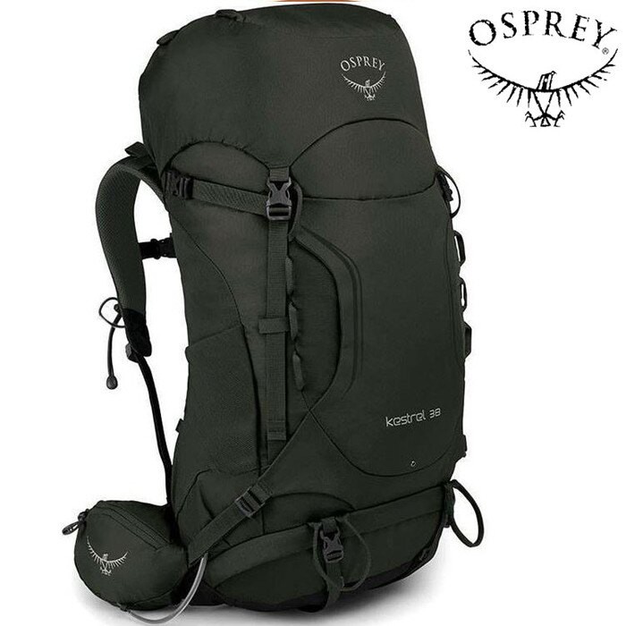 【Osprey 美國】Kestrel 38 登山背包 旅行背包 運動背包 中背包 男款 黑色