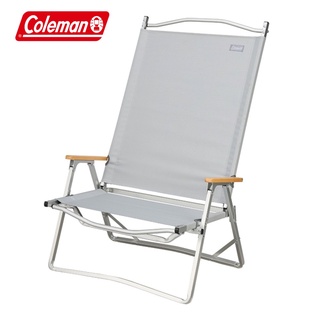 美國Coleman│CM-38846/CM-38847 寬版摺疊高背椅 | 橄欖綠/淺灰 | 露營椅 | 折合椅