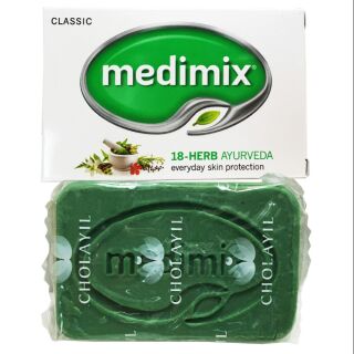 印度MEDIMIX ~ 綠寶石美肌皂 (125g) ~ 草本美膚皂(深綠色) 寶貝美肌皂(淺綠) 
