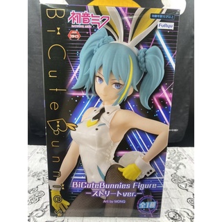 正版 FURYU Bicute Bunnies 初音 Street 兔女郎 黑絲襪 公仔 景品 網襪 豪華版