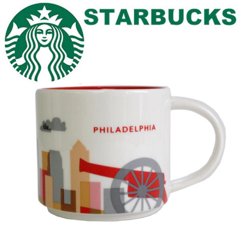 正版現貨🔥美國🇺🇸星巴克 費城 城市杯 YAH Philadelphia 城市馬克杯 Starbucks