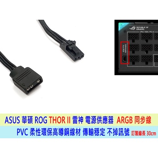 【熊讚】ASUS 華碩 ROG THOR II 雷神 電源供應器 ARGB 同步線 訂製 連接線 1000W 850W