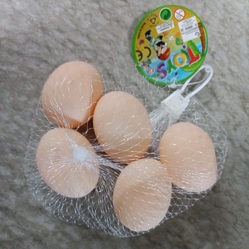 Ax p3l 軟雞蛋 仿真 蛋 水煮蛋 兒童 家家酒 玩具 會叫的球 軟球 雞蛋 球 BB球