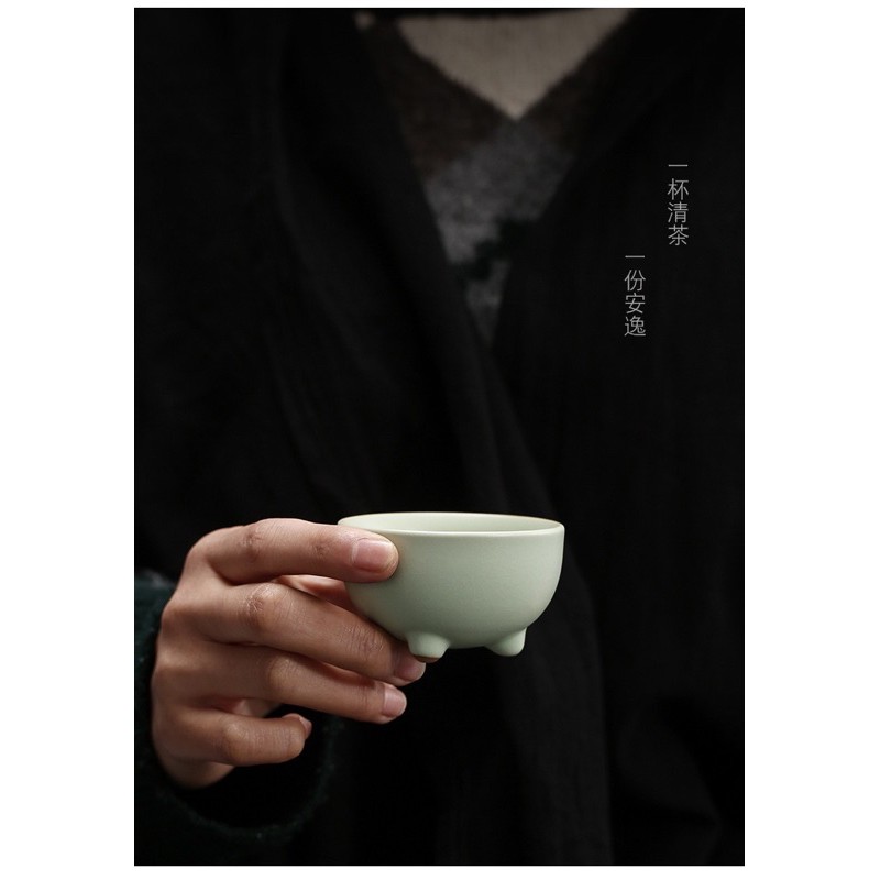 天龍紡－汝窯茶杯(台灣現貨供應)－#茶具#陶瓷#功夫茶具#茶道#茶杯#茶壺#禮瓷#汝窯#定窯#哥窯#茶組#汝窯杯#公道杯