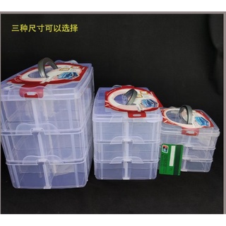 臺灣出貨A1~可疊式 特大號三層收納盒 紙膠帶透明收納盒 玩具收納箱