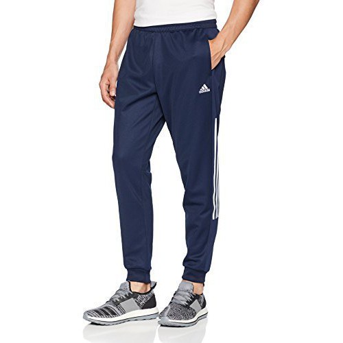 【我塑我形】ADIDAS Casual Sweat Pants 藍色 三線 窄版 縮口 運動長褲 DH3966