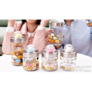 7-11 SAN-X x Mochi家族 拉拉熊 角落生物☆珪藻土防潮公仔儲物罐500ml☆1套3款【特價400元】限量