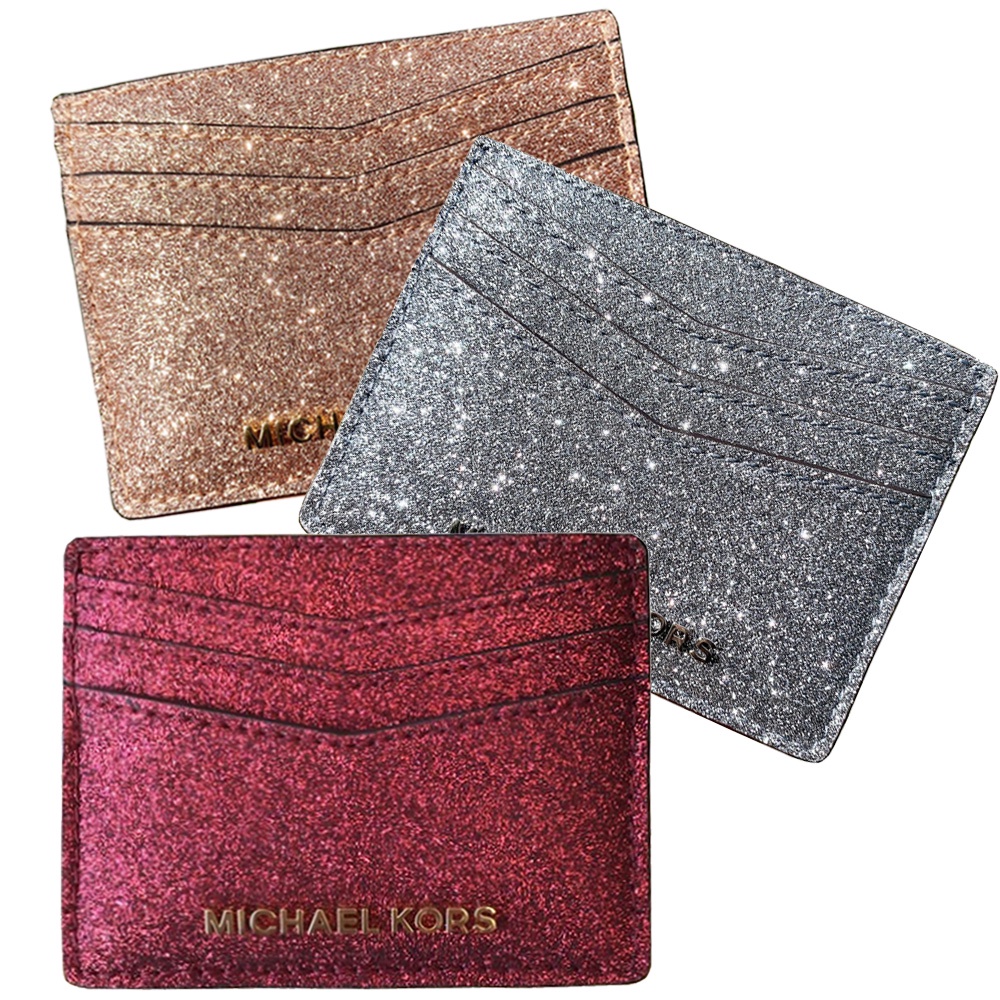 【Michael Kors】GIFTABLES聖誕限定亮粉票卡夾(3色)