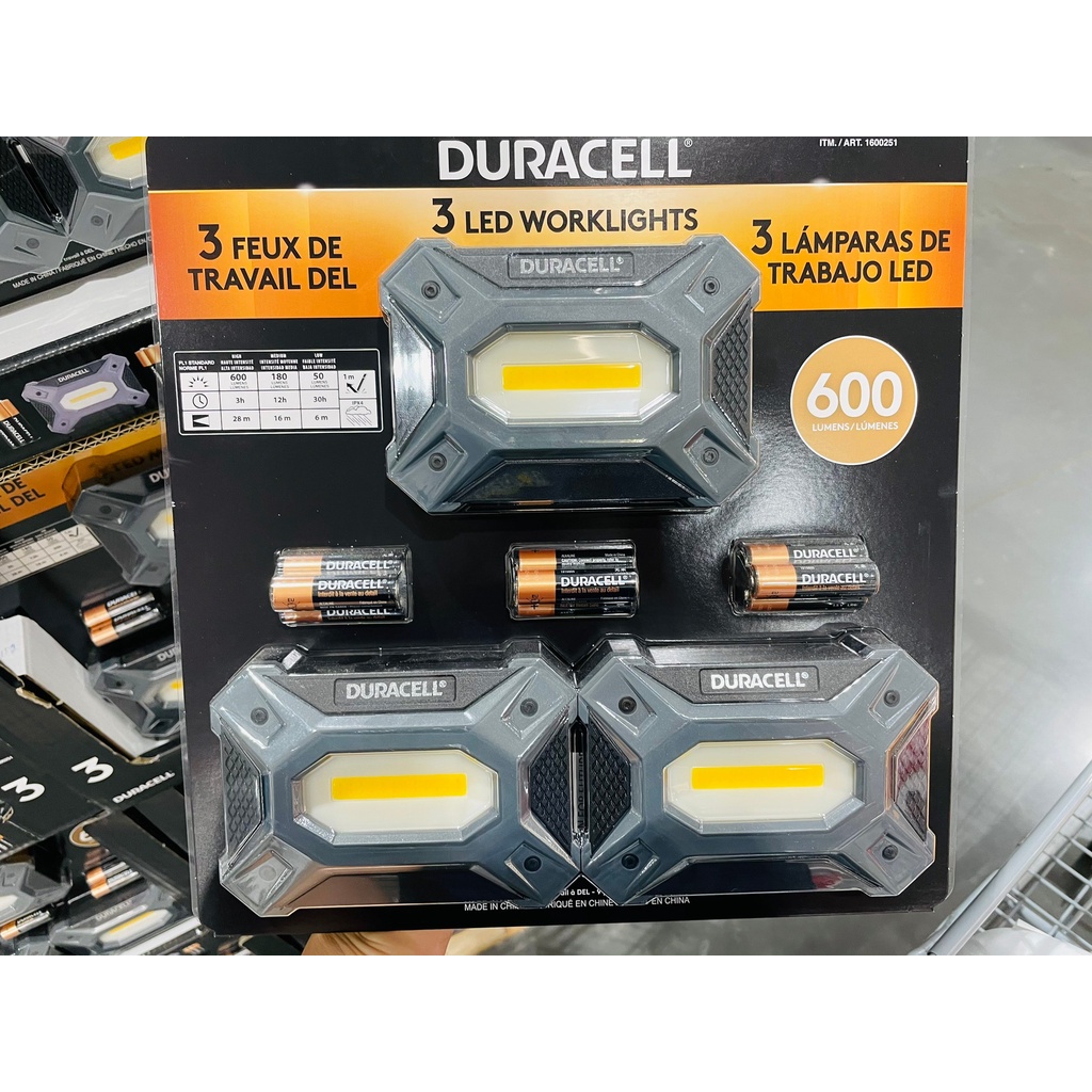 Duracell  LED 工作燈 3入    好市多代購 1600251