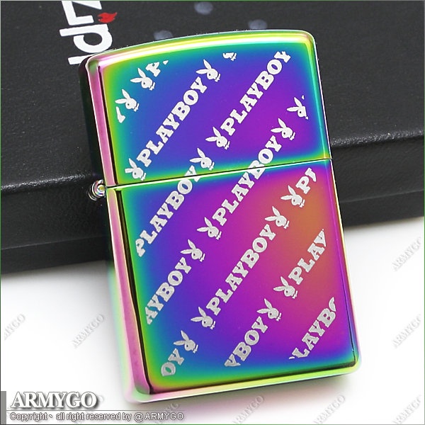 【ARMYGO】ZIPPO原廠打火機-日系Palyboy_Monogram 系列-151-PBRR