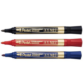 含稅附發票【史代新文具】飛龍牌PENTEL N851-A N851-B N851-C 4.2mm 圓頭油性筆/標記筆