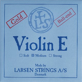 {鈺聲國際弦樂器} 丹麥 Larsen Original Medium 小提琴單E弦 鍍金 ball end