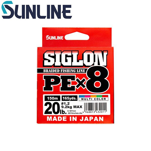 【獵漁人】正日本製 SUNLINE SIGLON X8 PE五彩線 10米一色 8編 200/300米 pe線 船釣線