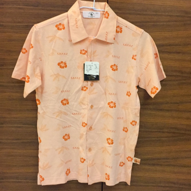 夏季100%純棉聖大保羅短袖襯衫，夏威夷熱帶海洋海島風情