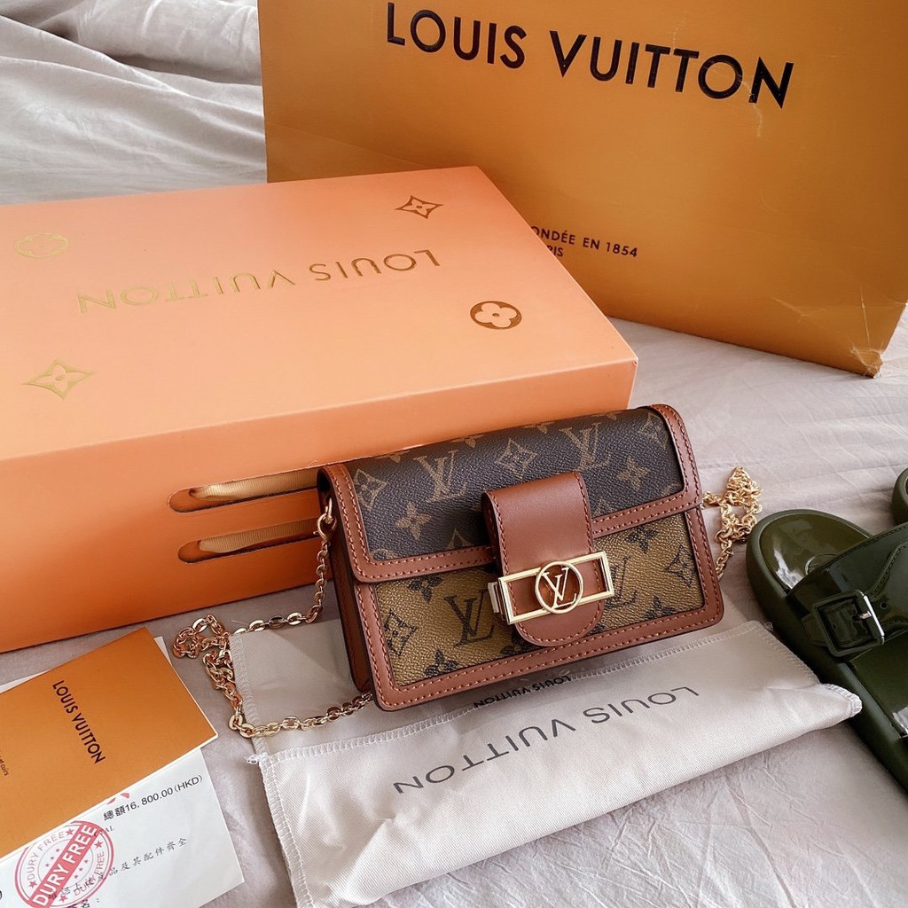 Louis Vuitton路易威登 LV dauphine達芙妮 小號鏈條包woc斜挎包 肩背包 側背包 單肩包 手提包 | 蝦皮購物
