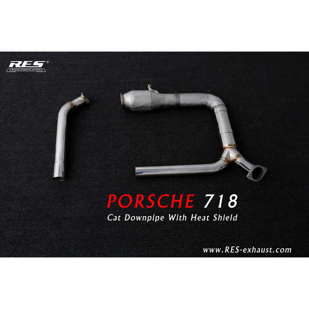 【RES排氣管】Porsche Cayman Boxster 718 Series 岐管 尾段 電子閥門 車宮代理