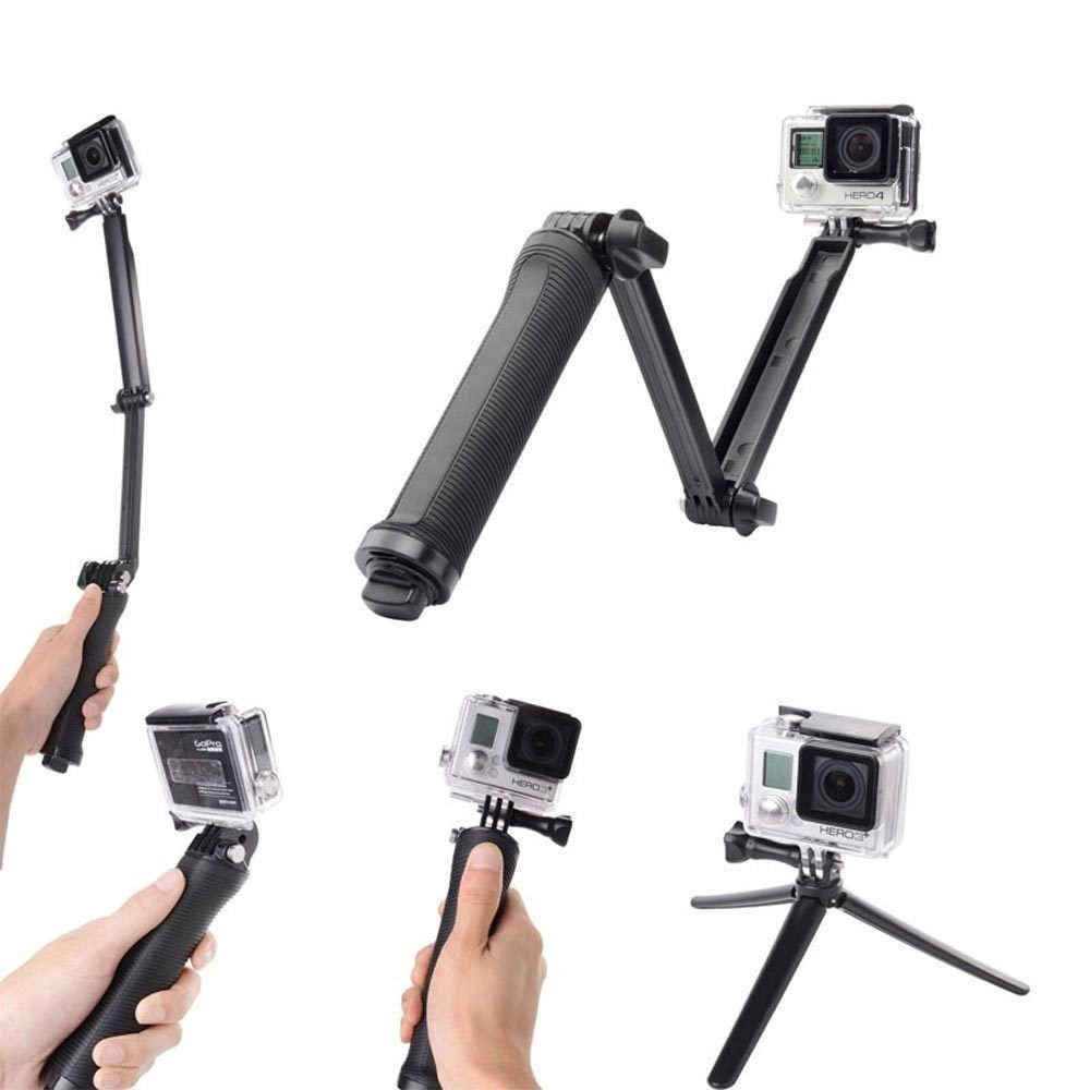 GoPro三向調節臂自拍棒自拍杆 3-way適用大疆Osmo Action相機三折自拍杆