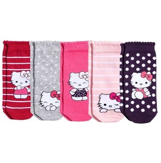 [[W&R]] ((0-24m)) H&M Hello Kitty 五件組襪子 UK0, UK2, UK7