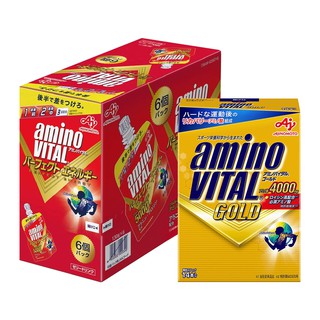 日本味之素aminoVITAL 黃金級+能量凍 胺基酸雙強補給組合(GOLDx1盒+能量凍x1盒) 現貨 廠商直送