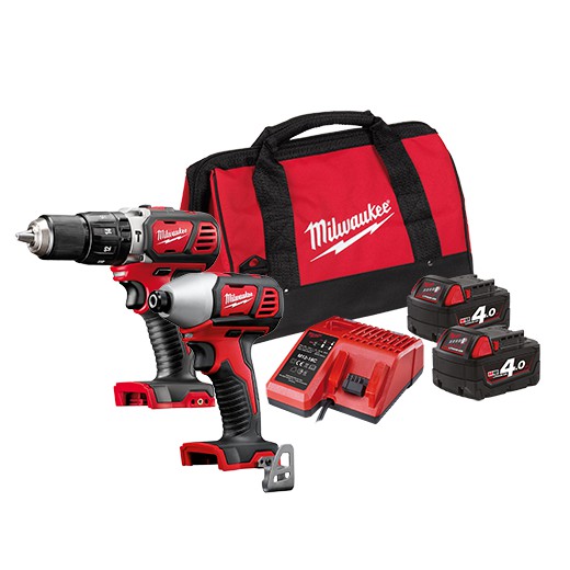 米沃奇 Milwaukee M18BPP2C-402B 雙機組 M18BPD M18BID 套裝 18V電鑽 起子機