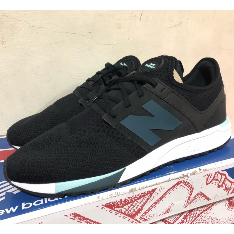 大腳 NEW BALANCE 247 NB 黑藍 編織 襪套 休閒 輕量 us13 現貨