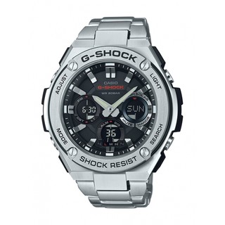 【CASIO】CASIO卡西歐G-SHOCK系列 防水200米 GST-S110D-1A不鏽鋼錶帶 台灣卡西歐保固一年