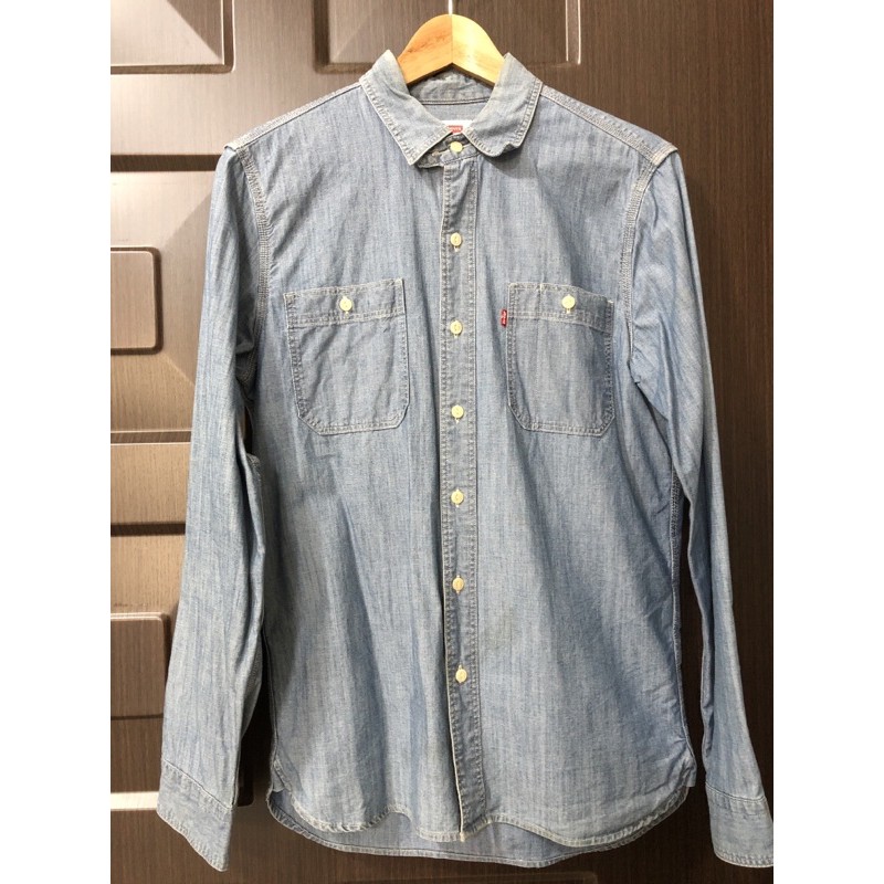 Levis 牛仔色長袖薄襯衫