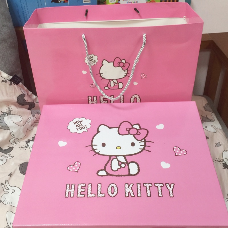 彌月禮盒/滿月 Hello Kitty 雙層毛毯 正版