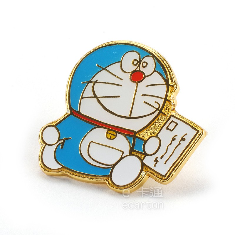 日本郵局限定 哆啦a夢 徽章 小叮噹 胸針 別針 正版 可愛 卡通 文具 doraemon 多啦a夢 現貨