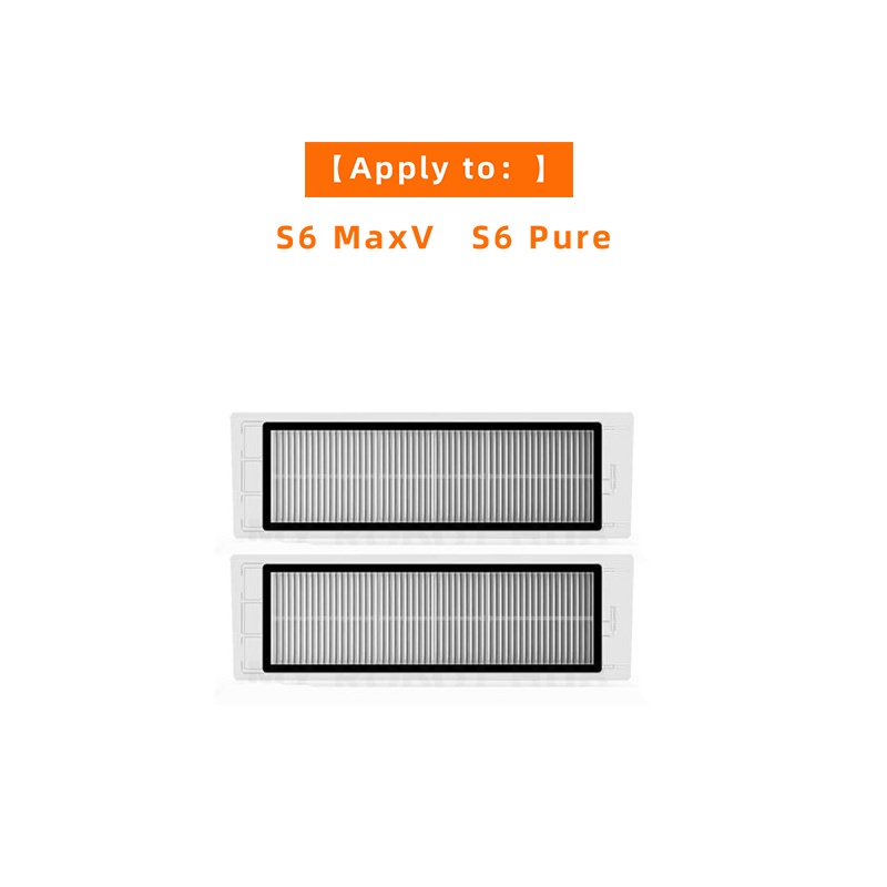 適用於石頭  roborock s6 maxv s6 純可水洗新設計空氣過濾器 Hepa 過濾器純機器人吸塵器零件