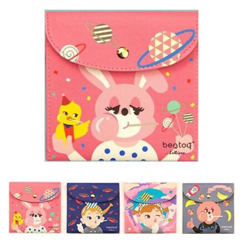 【CHL】韓國 BENTOY 棒棒 鮮豔 口愛 卡通 信封式 衛生棉 收納包 口袋包 零錢包 小物包