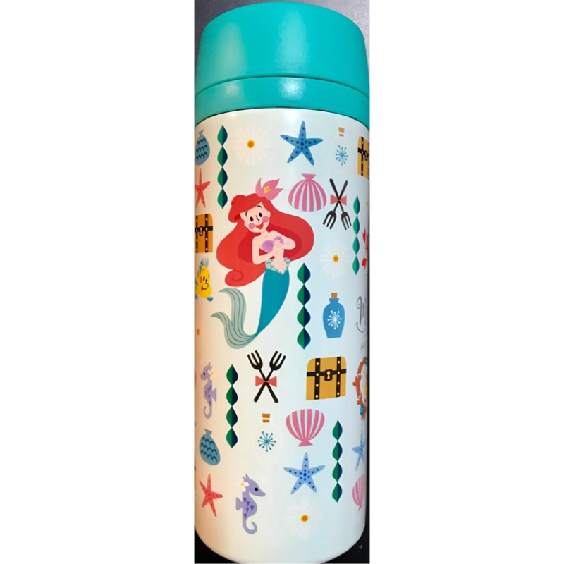 日本Disney Store小美人魚不鏽鋼保溫瓶500ml