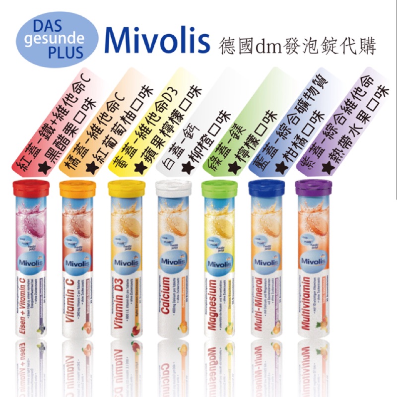 （即期優惠）Mivolis 德國發泡錠 dm商品代購