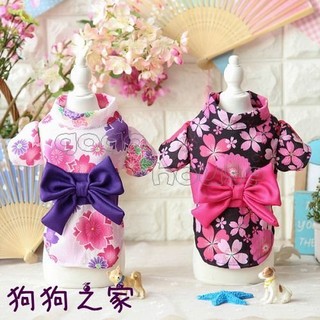☆狗狗之家☆Petstyle 日式和服 櫻花 蝴蝶結 和風浴衣