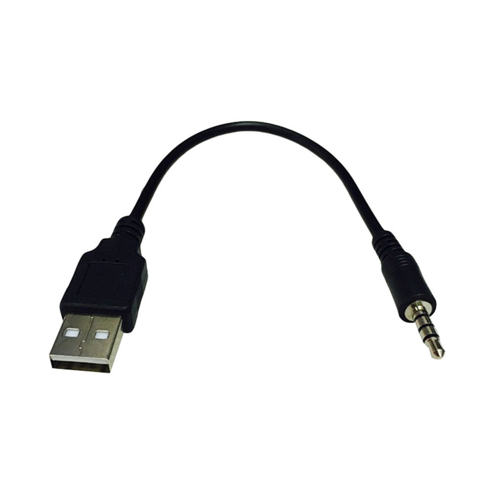 3.5 毫米公頭轉 USB AUX 插孔音頻線充電適配器線用於汽車 MP3