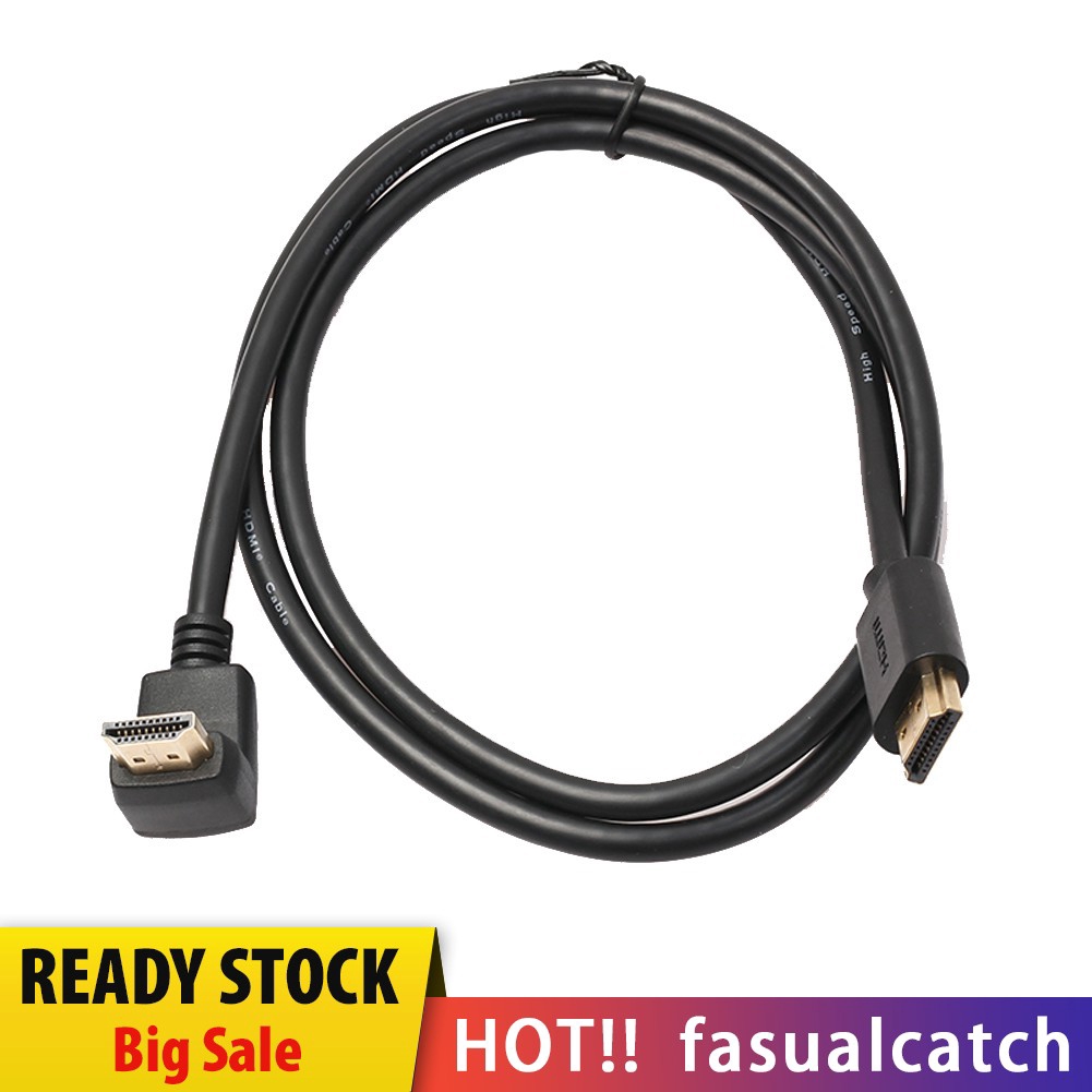 帶有270度角的top 1 4版本hdmi電纜 用於ps3 Ps4 Tv Dvd 1m 蝦皮購物