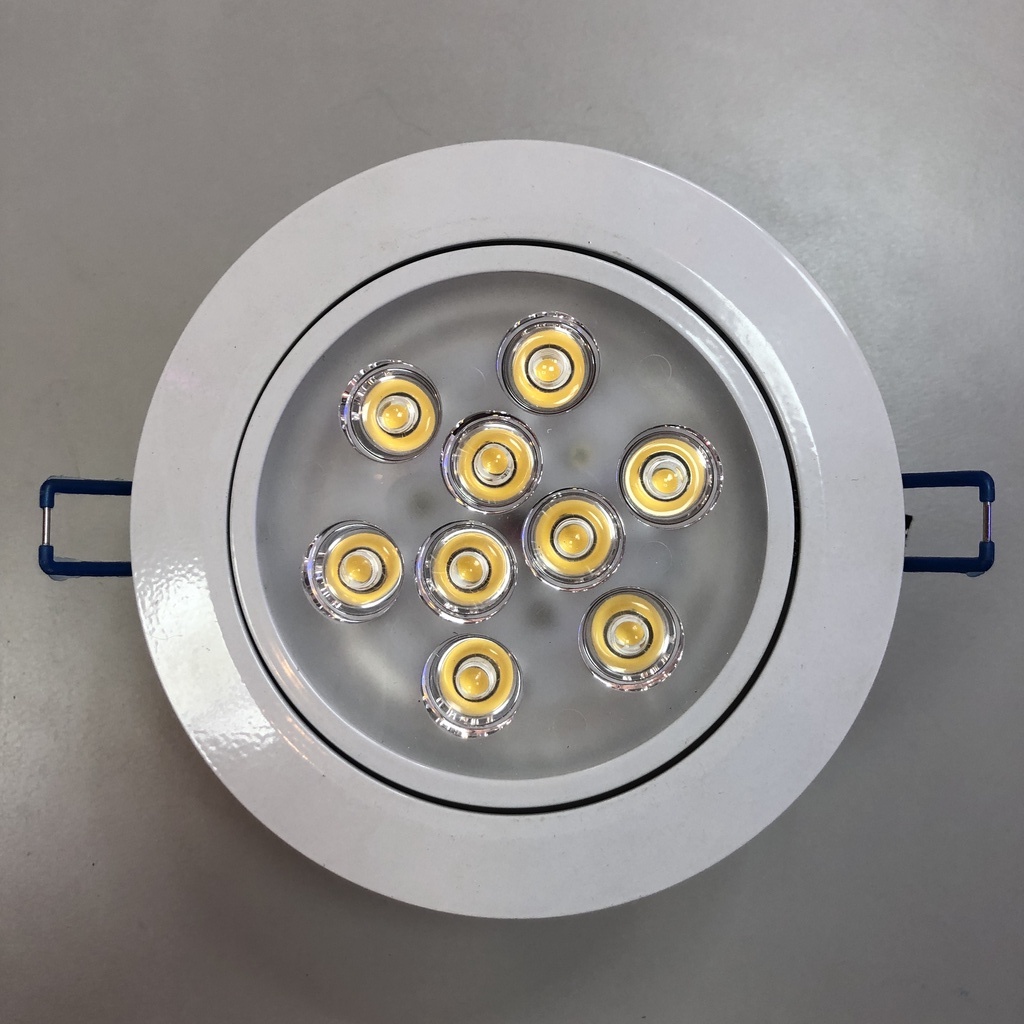 【連體透鏡崁燈】LED12W  12公分開孔崁燈 LED9燈  3000K黃光  連體透鏡崁入式燈具LED筒