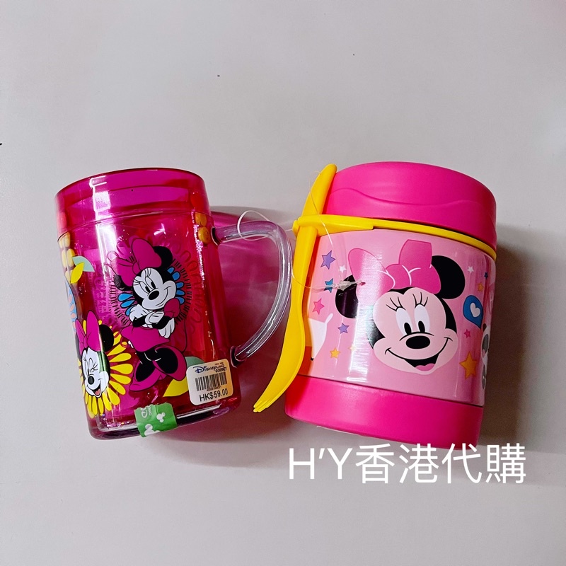 《現貨正品》香港迪士尼 米妮保溫飯壺+米妮水杯 套組 304不鏽鋼