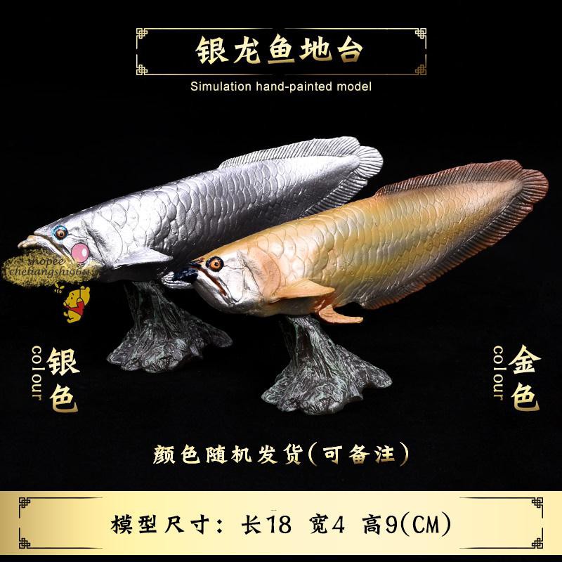 兒童海洋動物玩具模型深海淡水魚玩具銀龍魚金龍紅龍魚蝦鱔魚 蝦皮購物