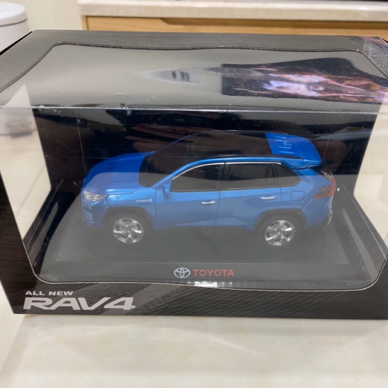 新現貨 TOYOTA RAV4迴力車 第五代 藍 1:30豐田汽車