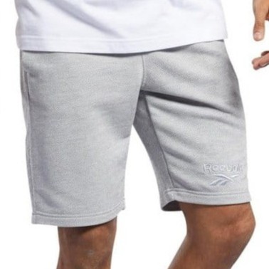 REEBOK LOGO TRAINING ESSENTIALS 短褲 經典 休閒短褲 基本款 訓練 灰色 FK6054