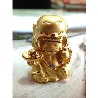 Q版鎏金神明公仔---彌勒佛 笑口常開 和氣生財之幸運佛