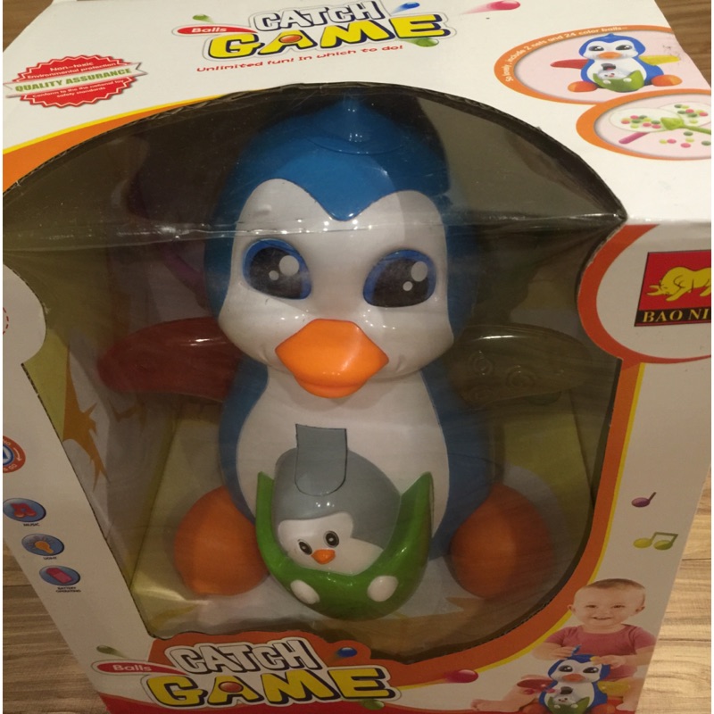 企鵝玩具彈跳球qwe