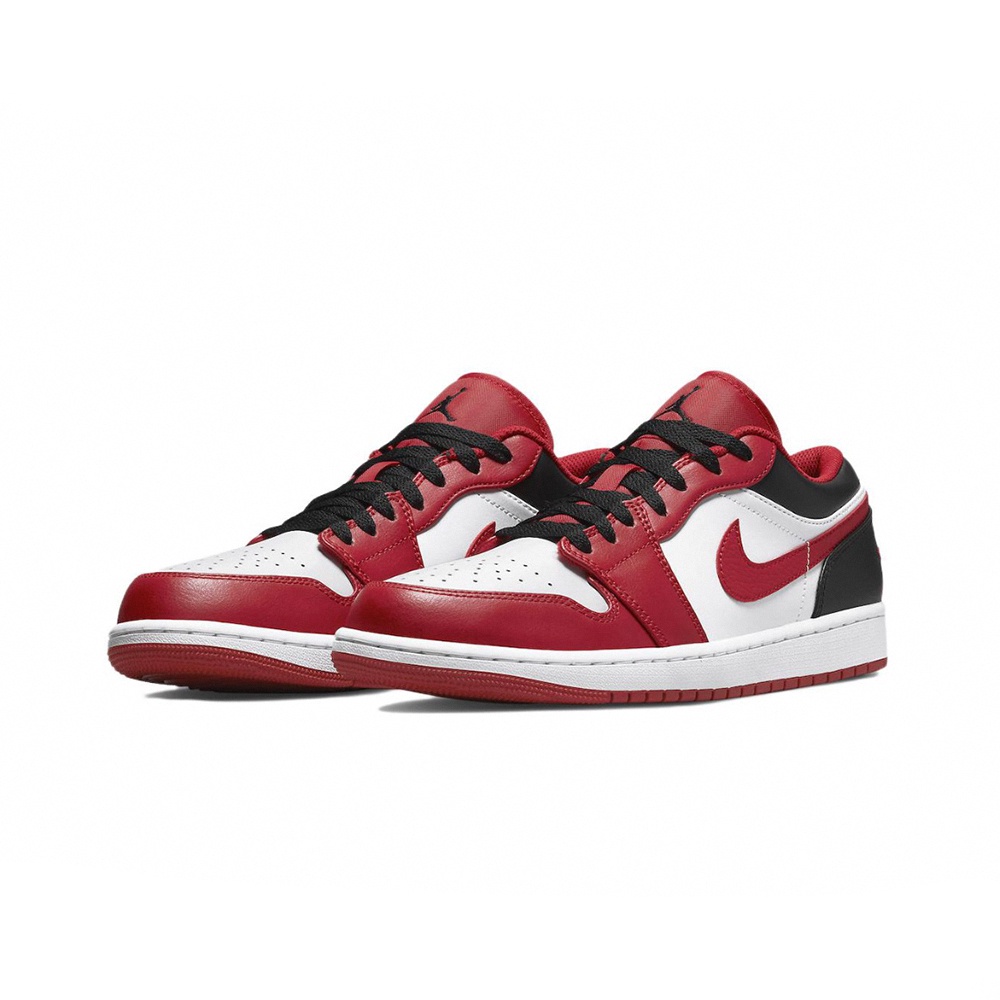 NIKE AIR JORDAN 1 LOW 男休閒鞋 復古籃球鞋 紅白黑 KAORACER 553558163