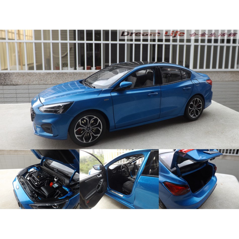 原廠精品 1 18 Ford Focus 新福特福克斯 全新藍色 預購特惠價 蝦皮購物