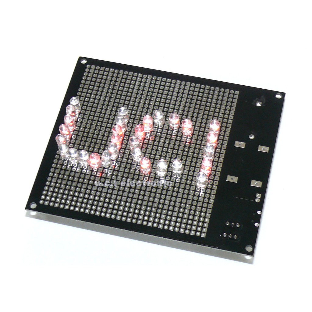 【UCI電子】(A-2) DIY 加油板 LED燈板 追星 廣告招牌 求婚 電子焊接練習 5mm LED