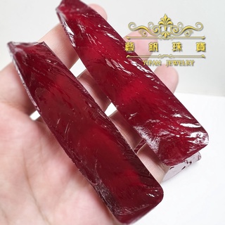 ●藝釩珠寶●焰熔法紅寶石晶體[寶石教材]教學研究.切磨.練習.diy.人造寶石.紅寶石.剛玉.人造晶體